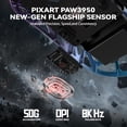 thumbnail image 6 of ATTACK SHARK R2 Wireless 8K Magnesium Alloy Mouse, PixArt PAW3950 Gaming Sensor, 48g SUPERLIGHT Mouse, BT/2.4G/Wired Gaming Mouse, Adjustable DPI 42000, Office Mice for Win11/Xbox/PS/Mac -Purple, 6 of 14