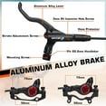 thumbnail image 5 of BUCKLOS MTB Hydraulic Disc Brakes, Mountain Bike Left Front 800mm Right Rear 1450mm Hydraulic Brake Set Aluminum Alloy Levers with Calipers PM/is Adapter Fit EBike/Fat Bike, 5 of 8