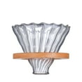 thumbnail image 3 of 600ML/350ML Wooden brackets Glass Coffee Dripper and Pot Set Japness style V60 Glass Coffee Filter Reusable Coffee Filters, 3 of 7