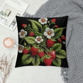 thumbnail image 2 of Creowell Colorful Strawberry Botanical Print Throw Pillow Covers Vintage Decorative Pillow Cases Outdoor Farmhouse Decoration for Sofa Couch Bed，Multi-Size, 2 of 5