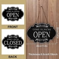 thumbnail image 2 of Open Closed Sign (30 x 20 cm), Double Sided Reversible Come In We\'re Open and Sorry We\'re Closed Shop Hanging Sign for Restaurant Club Cafe Hotel, 2 of 5