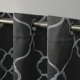 thumbnail image 4 of Exclusive Home Belmont Woven Blackout Grommet Top Curtain Panel Pair, Charcoal, 52x84, 4 of 6