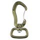 thumbnail image 2 of giratorio de mosquetón, conector giratorio para tienda colgante para fabricación de , camping, senderismo, pesca, , correa para Bronce Baoblaze Gancho de mosquetón giratorio, 2 of 6