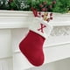 thumbnail image 1 of Seyotauo Christmas Stockings with Initials, Embroidered Xmas Stockings, 7" Large Knitted Xmas Stocking, Christmas Party Fireplace Family Hanging Stocking Decorations, 1 of 6