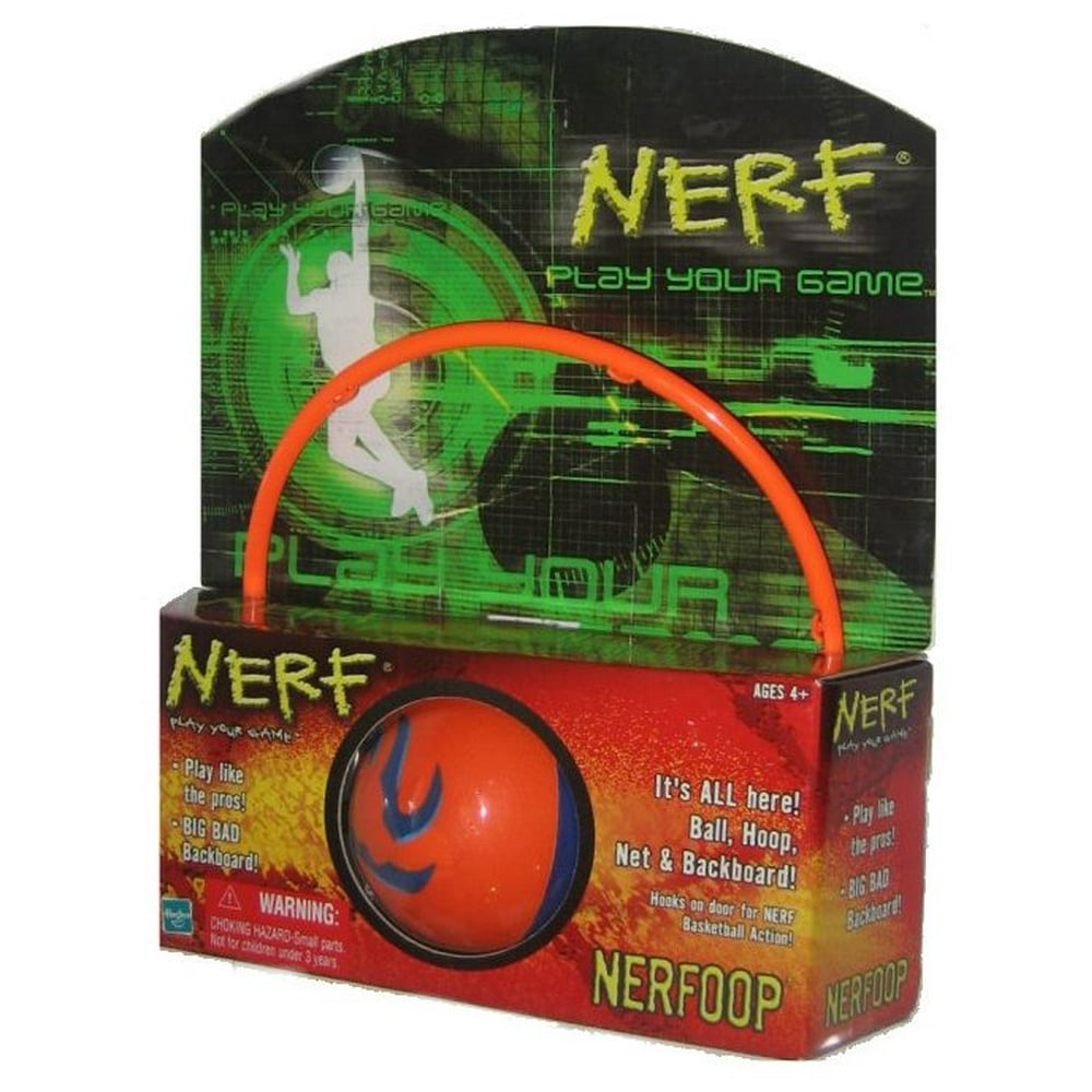 Nerf Nerfoop Vintage Mini Orange Basketball Hoop w/ Net Backboard For Door - Walmart.com