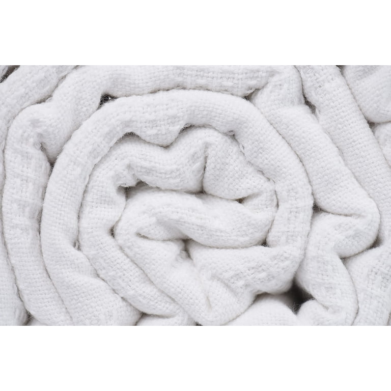 Linteum Textile, Hospital Thermal Blanket, 74x100 in, White