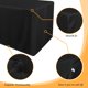 thumbnail image 4 of Mantel Obstal negro impermeable de poliéster rectangular de 6 pies, 4 of 9