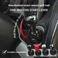 thumbnail image 4 of Start Button Cover,Car Joystick Metal to Start Rocker Lever Accessories,Car Stop Engine Starter Started Cov Button, 4 of 8