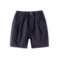 thumbnail image 3 of YOUYEDIAN Boys Shorts Kids Casual Baggy Elastic Waist Shorts Straight Leg Short Pants with Pockets, 3 of 5