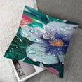thumbnail image 7 of Patio Outdoor/Indoor Decorative Lumber Pillow Water Repellent Set of 2 Lumber Throw Pillow for Patio Garden Funiture (12''x20'', Green Flowers), 7 of 7