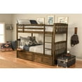 thumbnail image 4 of Claire Twin Wood Bunk Bed with Storage/Tray in Brown-Mattresses Not Included, 4 of 9
