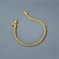 thumbnail image 4 of Bracelets New Women Fashion Sterling Golden Plated Charm Chain Bracelet Jewelry, 4 of 4