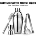thumbnail image 6 of VONTER Stainless Steel Bartender Kit,Cocktail Shaker Bar Set with Martini Kit,Double Measuring Jigger,Mixing Spoon,Liquor Pourers,Muddler,Strainer&Ice Tongs Professional Bartender Drink Making Tools, 6 of 7
