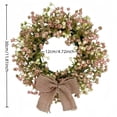 thumbnail image 3 of ERTZAE&nbsp;Artificial Plant Wreath with Gypsophila,Flower Wreath for Home Wedding Decoration,Photo Prop,Faux Gypsophila Wreath,Lush & Lifelike,Versatile Decor for Weddings,Home,and Photo Shoots, 3 of 7