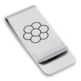 thumbnail image 1 of Stainless Steel Sacred Geometry Egg of Life Classic Slim Money Clip Credit Card Holder, 1 of 2