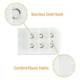 thumbnail image 4 of INSPIRE CHIC Women's Underwear Replacement Bra Extender Strap Adapter White-1 3 Rows 2 Hooks 2 Pcs, 4 of 5
