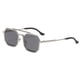 thumbnail image 1 of Gafas de sol de moda con montura grande poligonal de gafas de sol de doble haz Steampunk, hechas de PC, 1 of 5