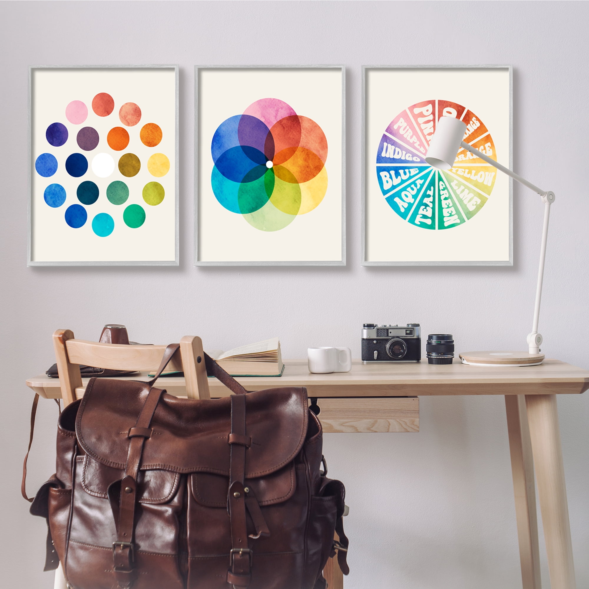 Stupell Industries Primary Color Tones Blended Hue Chart Wheel Diagram, 24 x 30, Design by Daphne Polselli