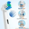 thumbnail image 6 of 4 Pcs Replacement Toothbrush Heads Compatible with Oral-B, Electric Brush Heads for Oral B Replacement Heads Refill Pro 500/1000/1500/3000/3757/5000/7000/7500/8000, 6 of 8