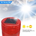 thumbnail image 3 of Solar Warning Light 8 LED Red Light Solar Warning Light Obstacle Light / Lighthouse Light / Traffic Warning Light / Tower Crane Warning Light / Marine Light, 3 of 8