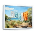 thumbnail image 2 of Designart "Laundry Day in Italy IV" Bath & Laundry Floater Framed Canvas Print, 2 of 7