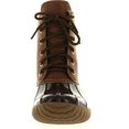 thumbnail image 3 of AXNY DYLAN Women's Lace Up Two Tone Combat Style Calf Rain Duck Boots, 3 of 4