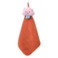 thumbnail image 2 of Joernso Wipe Towel Comfortable Super Absorbent Coral Fleece 3D Flower Shape Kitchen Bathroom Hanging Hand Towel Household Accessories, 2 of 8