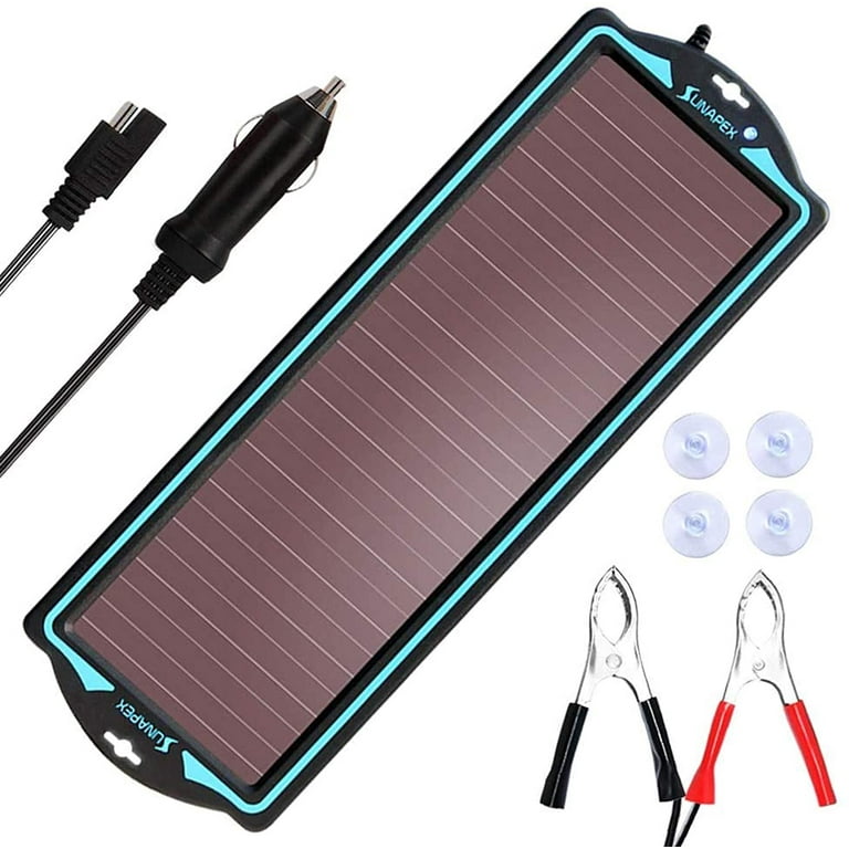 Solar panel car 2024 battery trickle charger