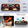thumbnail image 5 of Ulefone RugKing 4 Pro 16GB 256GB Android 15 rugged phone with 10000 mAh battery, 6.56-inch- Black/Orange, 5 of 7