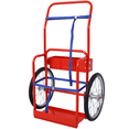 thumbnail image 2 of Tcbosik Large Dual Oxygen Tank Cart Dolly, Welding Gas Cylinder Cart with Secure Hinges, Pneumatic Wheels for Smooth Mobility, Red, 2 of 10