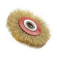 thumbnail image 6 of Attachment Parts Round Brass Steel Wire Brushes Wheel Bench Grinder Rotary Tool, 6 of 8