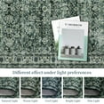thumbnail image 6 of HOMERRY Floral Print Non Slip Area Rug 9' x 12' for Living Room Washable Indoor Carpet, Green, 6 of 6