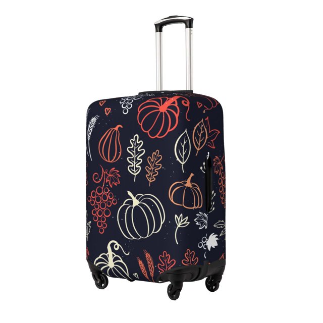 Fotbe Thanksgiving Seamless Pattern Funda Protectora para Equipaje, Antirrayones y Resistente a la Suciedad, Compatible con Maletas de 18 a 32 Pulgadas-Medium