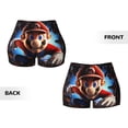 thumbnail image 5 of Lsque Mario Pattern High Waisted Biker Shorts for Women-Tummy Control Fitness Athletic Workout Running Yoga Gym Shorts,Moisture-Wicking-Small, 5 of 9