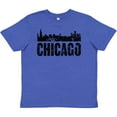thumbnail image 3 of Inktastic Chicago Skyline Grunge Youth T-Shirt, 3 of 5