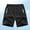 (Casual 124)Black, variant on Mens Solid Color Shorts Fashion Breeches Casual Summer Sporty Elastic Waist Drawstring Zippered Pocket Short Pants
