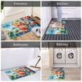 thumbnail image 6 of KLL Surreal Seafood Extravaganza Print Front Door Mat Indoor Outdoor Entrance, Non-Slip Mat All-Weather Doormat Indoor Outdoor Rug Patio Porch Entryway Mat, 23.6''x15.7'', 6 of 7