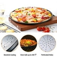 thumbnail image 4 of 12 Inch Nonstick Pizza Pan Carbon Steel Perforated Pizza Tray, Bakeware Perforated Round Pizza Crisper For Home Kitchen, 4 of 9
