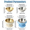 thumbnail image 4 of Basics Raised Cat Feeding Bowls, Cat Ear Shape, 2-Pack, 14 × 13 × 10.5 cm, White, 4 of 7