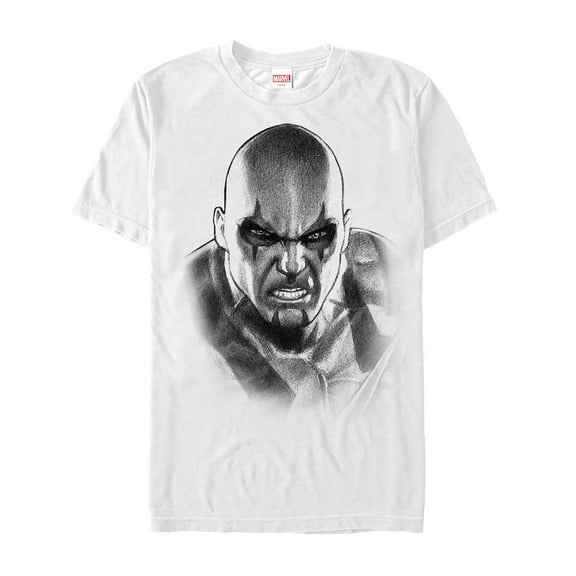 Men's Marvel Guardians of the Galaxy Drax Sketch Graphic Tee White 3X Large