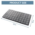 thumbnail image 2 of SUNNY HEAT Weighted Electric Heating Pad, 18 x 33 in, Soft Checkered Flannel, 5 Heat Settings, 2-Hour Auto-Off, Machine Washable, Silver Gray, 2 of 6