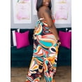 thumbnail image 2 of Lovelywholesale Plus Size Off The Shoulder Mixed Print Jumpsuit, 2 of 3