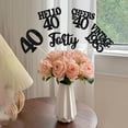 thumbnail image 4 of 15PCS Happy 40th Birthday Centerpiece Sticks Hello 40 Vintage 1985 Table Flower Centerpieces Sticks Forty Cheers to 40 Floral Decoration for 40th Birthday Party Centerpieces Supplies Black, 4 of 4