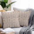 thumbnail image 2 of Outdoor Pillow Covers 26 x 26 Inches, Vintage Boho Waterproof Throw Pillow Cover Set of 2, Retro Southwestern Ethnic Mexican Floral Decorative Square Cushion Covers for Patio/Tent/Couch/Garden, 2 of 7