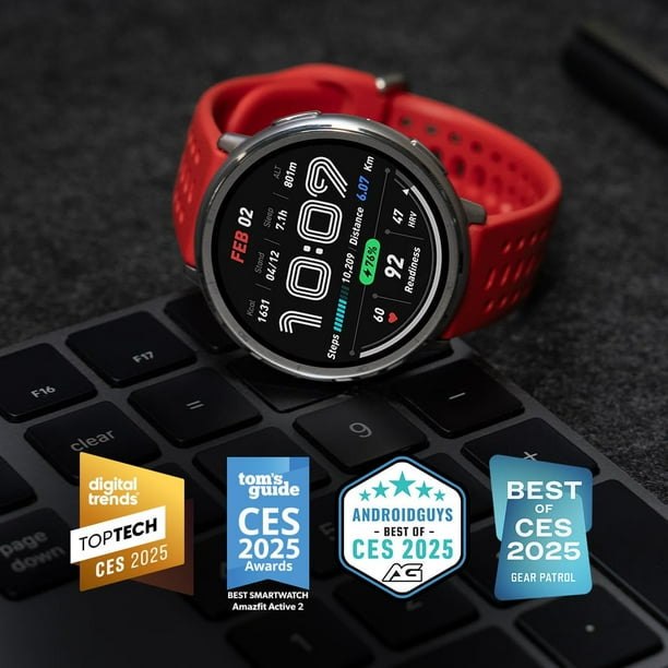 Reloj inteligente Amazfit Active con GPS, 44 mm, rastreador de