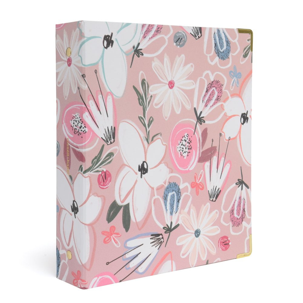 Russell and Hazel Floral Mini 3 Ring Binder, 1 Count