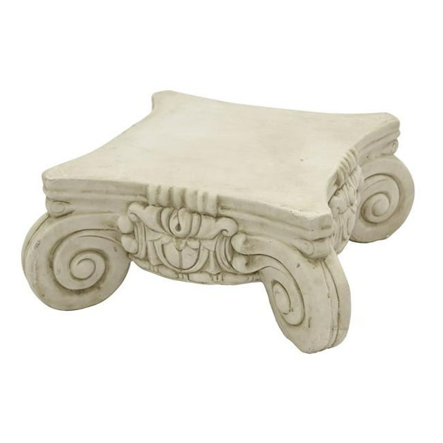 Plutus Brands PBTH94039 Piédestal&44; Terre Cuite Blanche