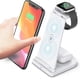 thumbnail image 2 of Irfora Reemplazo para iPhone12 11 X XR XS Samsung Galaxy S9 S8 iWatch 5 4 3 2 1 Cargador inalámbrico Airpods Soporte 3 en 1 Estación de carga inalámbrica rápida con certificación Qi Irfora Base de carga, 2 of 7