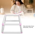 thumbnail image 3 of Embroidery Frame Lap Stand, Plastic Tube Double Layer Sewing Hoop Sewing Hoop Set  Stitch Stitching Holder for Most Scenes, 3 of 7
