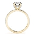 thumbnail image 2 of 2.50 Ct Solitaire Round Natural Moissanite Wedding Beautiful Rings for Women Solid 18K Yellow Gold, 2 of 5